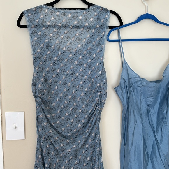 Medium M Max Studio Special Edition blue silk lined tank dress - Picture 11 of 12